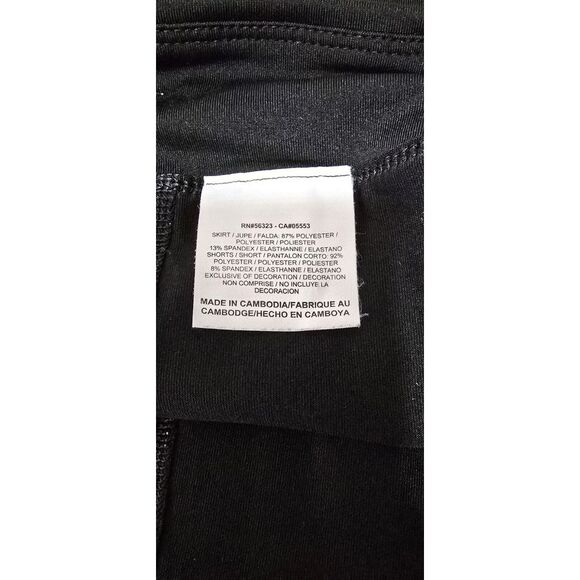 Womens‎ Skirt Shorts Skort Nike Dry Fit Size L Blk Wht Golf Tennis - Picture 7 of 9